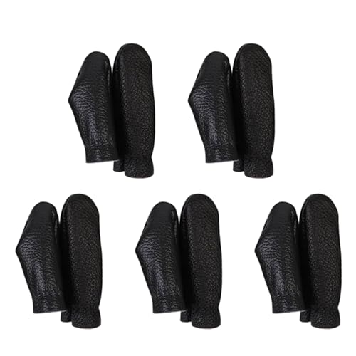 5/10 Sets Nähen Dimble Leder Finger Protector Leder Fingerhut Finger Beschützer Lederfinger Kinderbette Zum Handnähen von Lerpwige