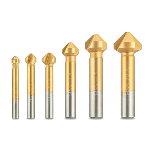 6/7pcs Countersink Drill Bits Countersink Drill Bits Set 3 Flöte Countersinsin von Lerpwige