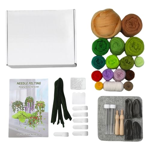 Lerpwige Hängende Pflanze Wolle Felted Set Nadel Filling Supplies Mit Anleitungsnadel Filzkissen Filzing Nadel Für Anfänger Lerpwige Hängende Pflanze Wolle Felted Set Nadel Filling Supplies Mit Anleitungsnadel Filzkissen Filzing Nadel Für Anfänger von Lerpwige