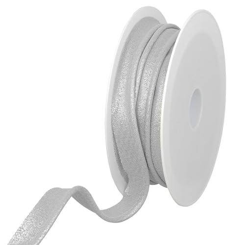 Les Petits Rubans Metallischer Paspelfaden – 15 mm breit, 25 m Rolle, 80% Polyester, 20% Lurex, Kanten zum Nähen, Banner, Polster, Möbel, Paspeln, Kleidung, Decken von Les Petits Rubans