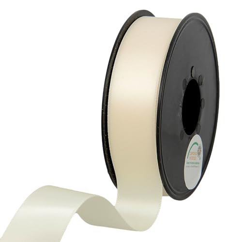 Les Petits Rubans Polyesterband – doppelseitiges Satinband aus 100% Polyester für Hochzeiten, Geschenkverpackungen, Blumenarrangements, Kunsthandwerk, Kuchen, Schleifen, Verzierungen, 25 mm x 25 m von Les Petits Rubans