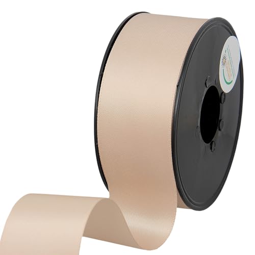 Les Petits Rubans Polyesterband – doppelseitiges Satinband aus 100% Polyester für Hochzeiten, Geschenkverpackungen, Blumenarrangements, Kunsthandwerk, Kuchen, Schleifen, Verzierungen, 38 mm x 25 m von Les Petits Rubans