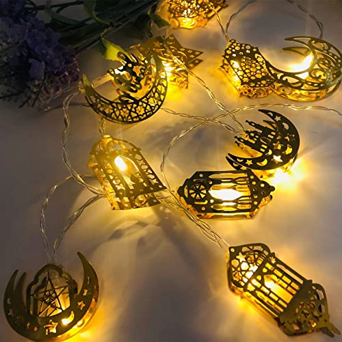 3 Meter Islamische Lichterkette, Batteriebetrieben LED Ramadan Lichterkette Ramadan Deko Lichterkette Eid Mubarak Lichterkette Muslimische Lichterkette Ramadan Lichterkette Strom für Ramadan Party (B) von Les-Theresa