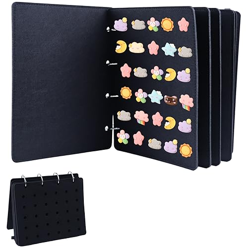 8 Páginas Emaille Pin Display, 26*21.3*3cm Pin Display Holder Broschen Pin Organizer Pin Display Halter Pin Display Seiten Pin Sammlung Display für Laden, zur Aufbewahrung von 180 Pins (Schwarz) von Les-Theresa