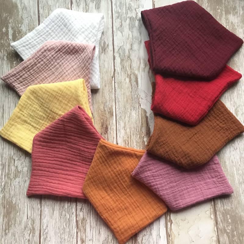 Weiches Baby-Lätzchen Aus Musselin-Baumwolle, Lätzchen-Set Für Babys, Mädchen, Sabber-Bandana, Lätzchen-Set, Sabbernde Neugeborenen-Lätzchen von Lesamisdebebe