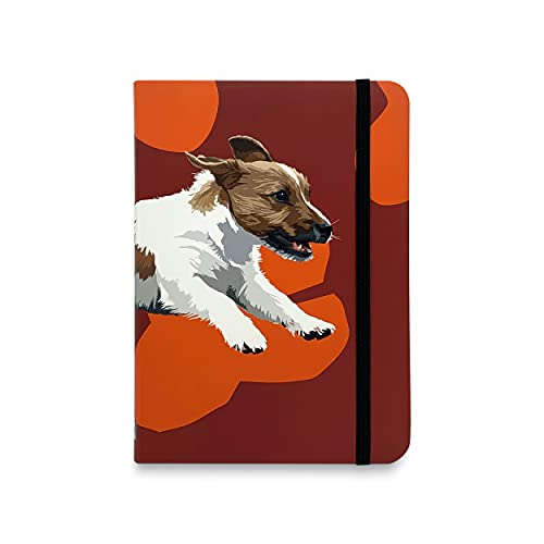 Jack Russell Terrier - Notizbuch Notizblock mit leeren Seiten - A6 - Geschenk schreiben Schreibwaren von Leslie Gerry