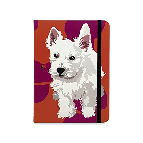 West-Highland Terrier Westie - Notizbuch Notizblock mit leeren Seiten - A6 - Geschenk schreiben Schreibwaren von Leslie Gerry