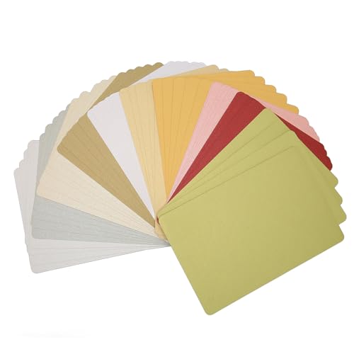 LetCart Metallic Cardstock Perlglanz-Karton, 200 Stück, sortiert, metallisch, blanko, mit abgerundeten Ecken, 15 x 9,9 cm von LetCart