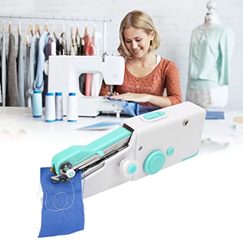 LetCart Nähmaschine, Mini-Nähmaschine Tragbare Mehrzweck-Akku-Nähmaschine Mit Nähzubehör Für Anfänger, Kinder Und Erwachsene, Blau von LetCart