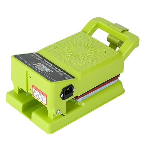 LetCart Transferpresse Hitzepresse, 15x15cm Heat Press Machine Druckmaschine mit Digitaler LED-Temperatur- und Zeitcontroller für T-Shirts, Hüte, Schuhe Taschen EU-Stecker 220V von LetCart