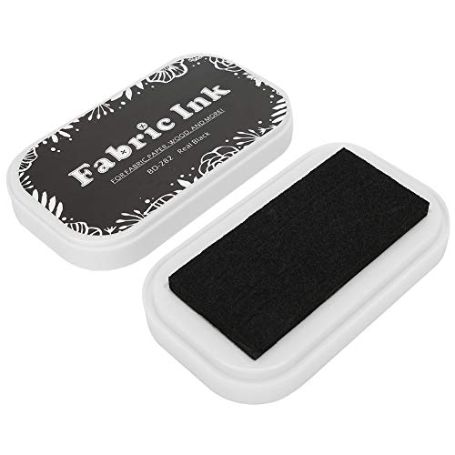 LetCart Stempelkissen - Restore Style Schwamm farbig ungiftig waschbar Stempelkissen Fingerabdruck-Stempelkissen für Stempel Papier Stoff DIY Scrapbooking (Schwarz) von LetCart