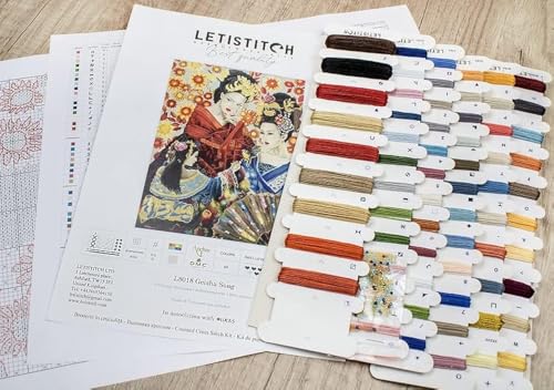 Kreuzstich Set Geisha-Lied Zählmuster von Letistitch