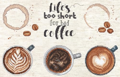 Letistitch L8097 Life's Too Short for a Bad Coffee von Letistitch