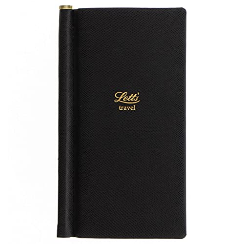 Letts Legacy Slim Pocket Reisetagebuch, Schwarz von Letts of London