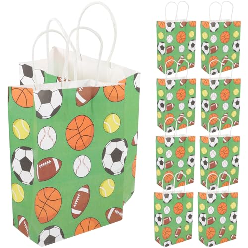 Levemolo 12St Geschenktasche Fußball thematisiert Taschen zum Verpacken von Geschenken Papiertüten geburtstagstüten Kinder packbeutel Liebesgeschenktüte dekorative Geschenktüten Kraftpapier von Levemolo