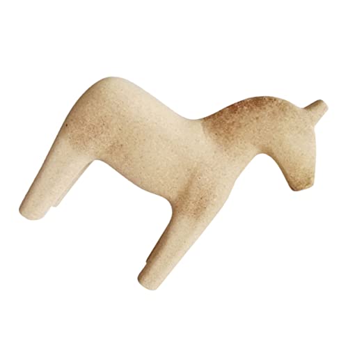 Levemolo 1Stk Pferdeschmuck aus Holz schwedische pferdefigur unbemaltes Pferd holzpferd Animal Figures bastelsachen holzspielzeug Kinder DIY Schmuck Spielzeug DIY-Spielzeug für Kinder von Levemolo