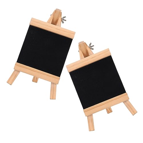 Levemolo 2St Tafel zeichenpad kinder write board memo board tischplatte Message-Board-Ornament Whiteboard-Staffelei Nachrichtenversorgung Multifunktionales Messageboard-Schild Holz Black von Levemolo