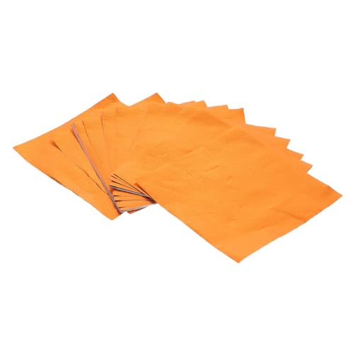 Levemolo 300St Schokoladenverpackungen Schokoladen-Karamell-Süßigkeit DIY-Verpackungsbeutel Karamellbonbons verpackungsmaterial paketpapier Geschenkpapier für Kekse Papierverpackung Orange von Levemolo