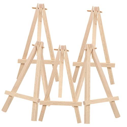 Levemolo 5St Spielkartenhalter offic kartenständer mehrzweckhalter decor Staffelei für Fotodisplays Tischhalterständer Staffeleiständer für Kinderkünstler Staffelei für Kunsthandwerk Holz von Levemolo