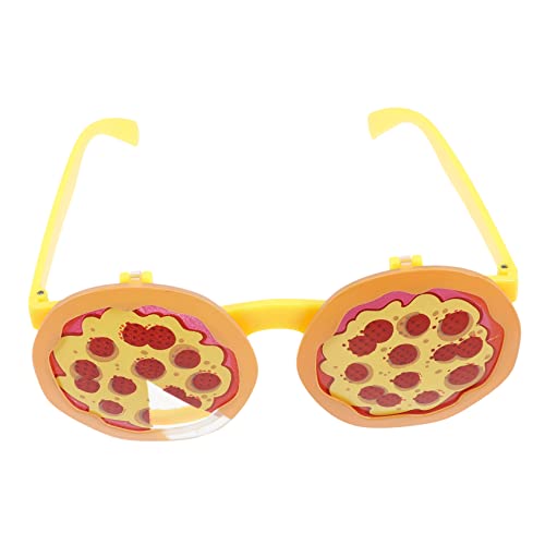 Levemolo Pizzagläser Lustige Brille Weihnachts-fotoautomaten-requisiten Kleine Brillenstütze Urlaubsbrillenstütze Sammeln Von Gläsern Valentinstag-brillen-requisite Pizza-brille Abs von Levemolo