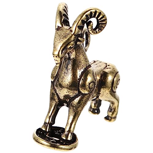 Levemolo Messing Schaf Sternzeichen Figur Desktop Decor Kreative-Stepping Schafe Keychain von Levemolo