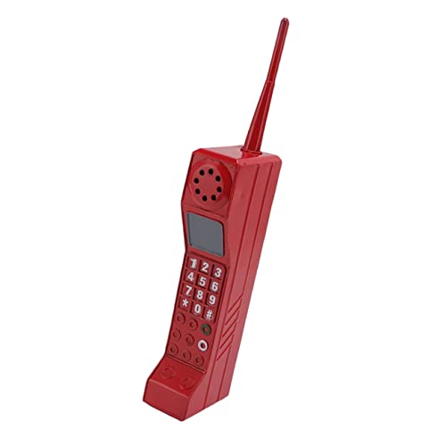 Levemolo Vintage Telefonmodell Klassisches Handy Älteres Handy Handymodell Aus Den 80er Jahren Altmodische Telefondekoration Backstein-handymodell Altmodisches Backsteintelefon Rot Eisen von Levemolo