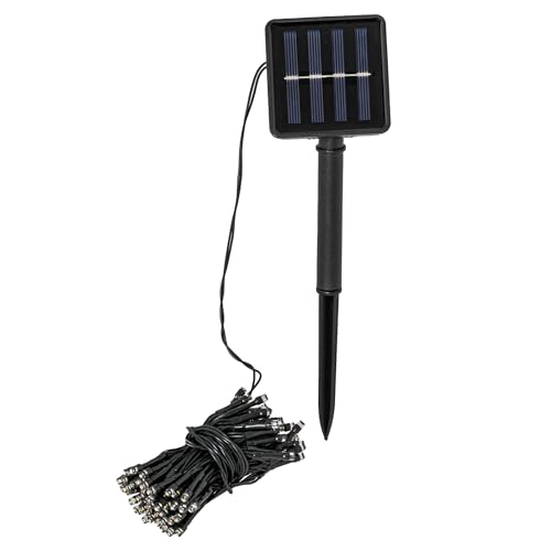 Lex Light Solar Lichterkette 100 LED warmweiß Lichtsensor Außen und Innen - Wetterfeste 5m Lichterkette inkl Erdspieß - 6-10 Stunden Dauer für Garten Balkon Terrasse Blumenkasten Party Fenster von Lex Light