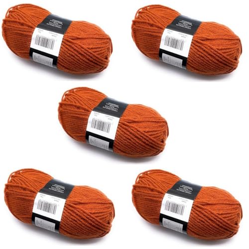 Cygnet Orange Chunky Wolle – Kürbis, 5 x 100 g von Lexicon Select