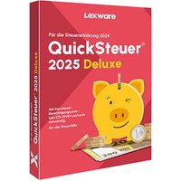 LEXWARE QuickSteuer Deluxe 2025 (für das Steuerjahr 2024) Software Vollversion (PKC) von Lexware