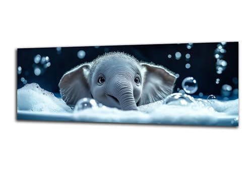 Diamond Painting Erwachsene Elefant Diamond Painting Niedlich 5D DIY Full Drill Crystal Stickerei Malen Nach Zahlen Kinder Anfänger Mosaik Bastelset mit Zubehör, Home Wand Décor Geschenk 60x180 cm-z41 von Lezewege