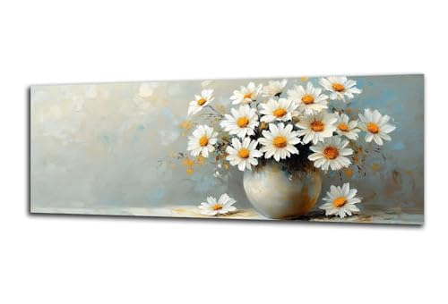 Diamond Painting Erwachsene Gänseblümchen Diamond Painting Blume 5D DIY Full Drill Crystal Stickerei Malen Nach Zahlen Kinder Anfänger Mosaik Bastelset mit Zubehör, Home Décor Geschenk 40x120 cm-z35 von Lezewege