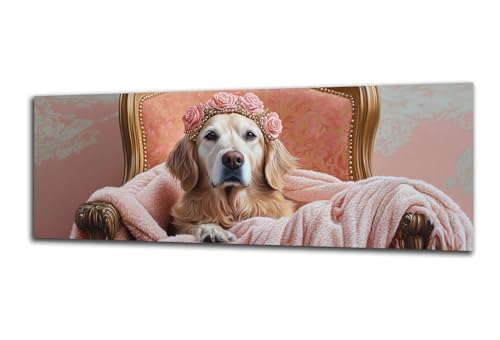 Diamond Painting Erwachsene Tier Diamond Painting Hund 5D DIY Full Drill Crystal Stickerei Malen Nach Zahlen Kinder Anfänger Mosaik Bastelset mit Zubehör, Home Wand Décor Geschenk 70x210 cm-z118 von Lezewege