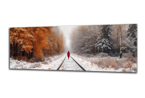 Diamond Painting Erwachsene Winter Diamond Painting Landschaft 5D DIY Full Drill Crystal Stickerei Malen Nach Zahlen Kinder Anfänger Mosaik Bastelset mit Zubehör, Home Décor Geschenk 60x180 cm-z55 von Lezewege