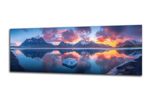 Diamond Painting Erwachsene Winter Diamond Painting Sonnenuntergang 5D DIY Full Drill Crystal Stickerei Malen Nach Zahlen Kinder Anfänger Mosaik Bastelset mit Zubehör, Home Geschenk 60x180 cm-z78 von Lezewege