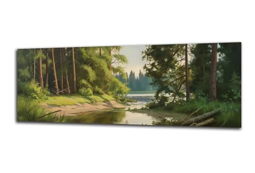 Landschaft Diamond Painting Baum Diamond Painting Erwachsene Groß XXL 80x240 cm, DIY 5D Diamant Malerei Kinder Crystal Strass Leinwand Kreuzstich Stickerei Kit Zuhause Wand Dekoration Geschenke-z375 von Lezewege