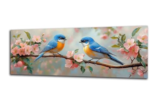 Landschaft Diamond Painting Vogel Diamond Painting Erwachsene Kleinformat 20x60 cm, DIY 5D Diamant Malerei Kinder Crystal Strass Leinwand Kreuzstich Stickerei Kit Zuhause Dekoration Geschenke-z338 von Lezewege