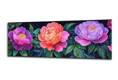 Lilie Diamond Painting Abstrakt Diamond Painting Erwachsene Groß XXL 100x300 cm, DIY 5D Diamant Malerei Kinder Crystal Strass Leinwand Kreuzstich Stickerei Kit Zuhause Wand Dekoration Geschenke-z9 von Lezewege