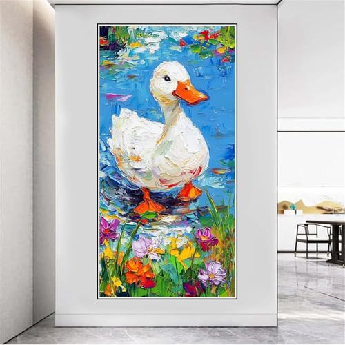 Malen Nach Zahlen Groß XXL 140x70cm Karikatur Malen Nach Zahlen Erwachsene Tier, Malen Nach Zahlen Erwachsene Leinwand AnfäNger, Acrylfarbe Ölgemälde Set, Bastelset Frauen für Home Decor -621 von Lezewege