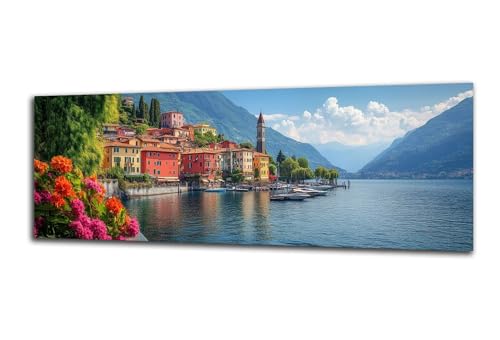 Stadt Diamond Painting Italien Diamond Painting Erwachsene Groß XXL 100x300 cm, DIY 5D Diamant Malerei Kinder Crystal Strass Leinwand Kreuzstich Stickerei Kit Zuhause Wand Dekoration Geschenke-z15 von Lezewege