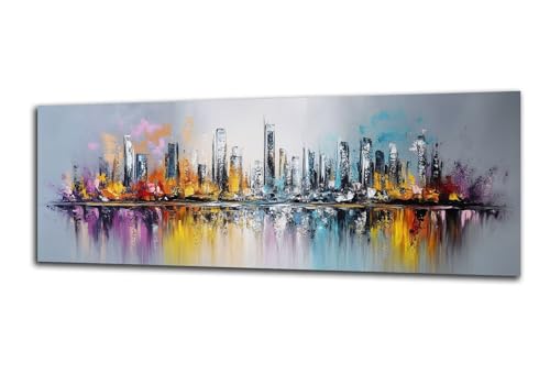 Stadt Diamond Painting Traum Diamond Painting Erwachsene Groß XXL 100x300 cm, DIY 5D Diamant Malerei Kinder Crystal Strass Leinwand Kreuzstich Stickerei Kit Zuhause Wand Dekoration Geschenke-z14 von Lezewege