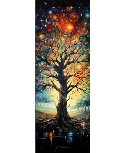 Diamond Painting Erwachsene Traum Baum DIY 5D Diamant Painting Bilder Großes XXL 50x150cm/20x59in Full Drill Diamond Art Stickerei Kreuzstich Diamant Malerei Kits,Home Wand Dekor Geschenk M-143 von Leznzen