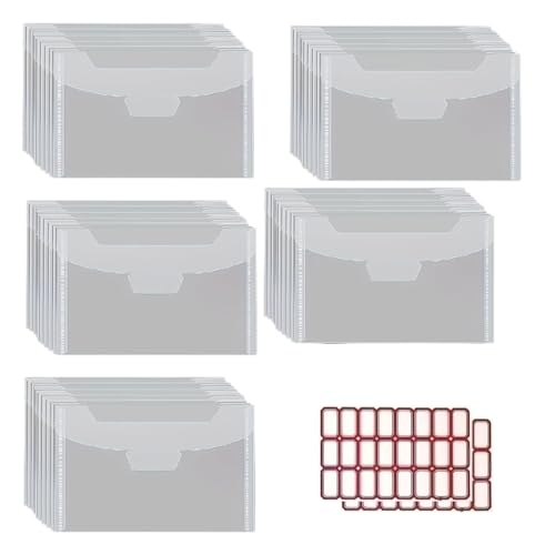 LfrXtra Bürobedarf, 50 Stück Stanz- und Stempelaufbewahrungstaschen, transparente Umschläge, Taschen für Stanzformen, Scrapbooking LfrXtra Bürobedarf, 50 Stück Stanz- und Stempelaufbewahrungstaschen, transparente Umschläge, Taschen für Stanzformen, Scrapbooking von LfrXtra