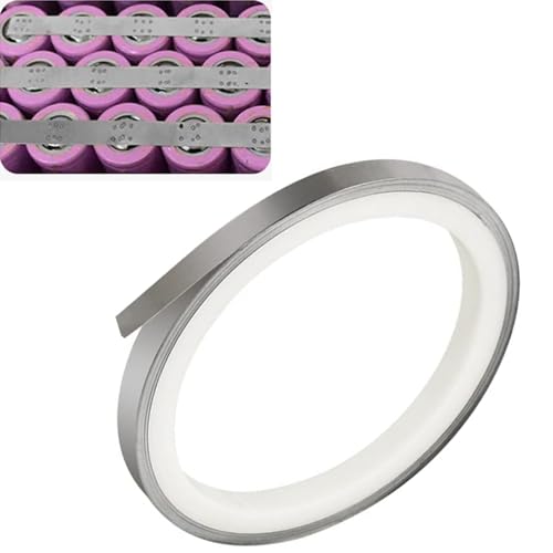 LiJuanWang Nickelband,8 x 0.15mm Nickel Streifen,Reines Nickel,Nickel Platten Band Blattstreifen,für Punktschweißgerät(10m) von LiJuanWang