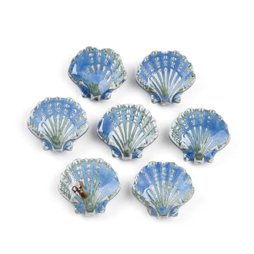 LiQunSweet 10 Stück blaue Meeresmuschel-Thema, Keramik-Porzellan-Perlen, Meerestier-Abstandshalter, Perlen für DIY-Schmuck, Armband, Halskette, Handwerk, Ohrringe, Schlüsselanhänger, Taschendekoration LiQunSweet 10 Stück blaue Meeresmuschel-Thema, Keramik-Porzellan-Perlen, Meerestier-Abstandshalter, Perlen für DIY-Schmuck, Armband, Halskette, Handwerk, Ohrringe, Schlüsselanhänger, Taschendekoration von LiQunSweet