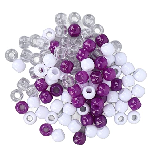 100 Stück Haarflechtperlen, große Löcher, geflochtene Perlen für DIY-Armbänder, Halsketten, Handwerk, Schmuckherstellung 100 Stück Haarflechtperlen, große Löcher, geflochtene Perlen für DIY-Armbänder, Halsketten, Handwerk, Schmuckherstellung von LiTaiJingNice