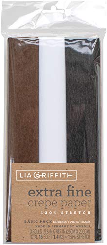 Lia Griffith LG11030 Krepppapier, 3 Stück, Basic, Einheitsgröße von Lia Griffith