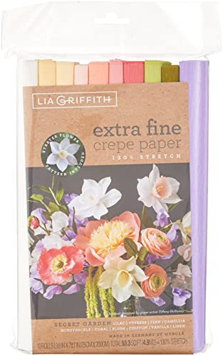 Creativity Inspired Fine Crepe Paper Extra feines Krepppapier, Papier, Sortiert, 25cm x 100cm, 10 von Creativity Inspired