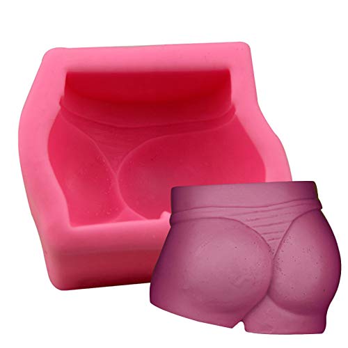 libelyef 3D-Silikon-Kuchenform, lustige Frauen-Hüft-Bikini-Tanga-Silikonform, Seife, Kerze, Backwerkzeug für Ton, Fondant, Seife, Kuchendekoration von libelyef