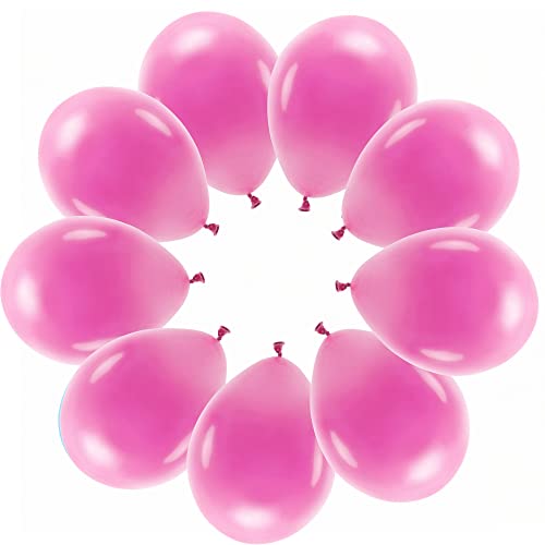 10 Luftballons Pastell Fuchsia Eco Ballons Made in EU Deko Hochzeit Party Geburtstag Kinder Erwachsene Verlobung Babyparty Ballons Pastell Fuchsia Dunkelpink von Libetui