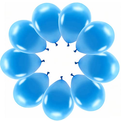 10 Metallic Blau Luftballons Eco Ballons Made in EU Deko Geburtstag Kinder Erwachsene Hochzeit Party blaue Ballons Helium geeignet von Libetui